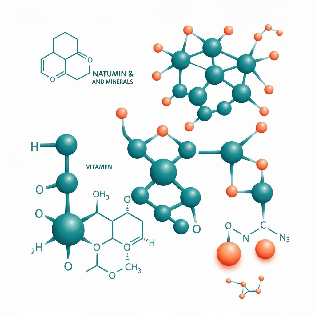 Vitamins and minerals illustration